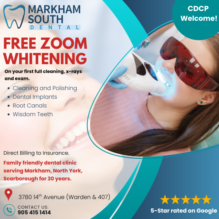 Free teeth whitening offer in Markham